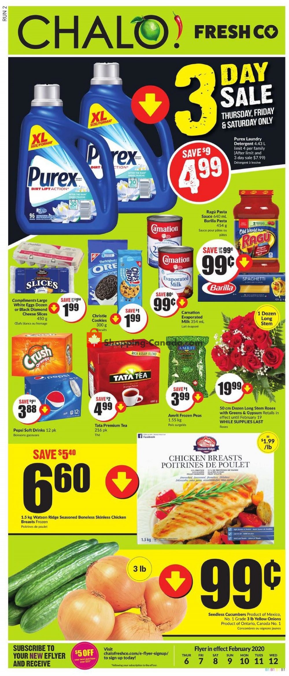 Chalo FreshCo Canada, flyer (Lowering Food Prices) February 6