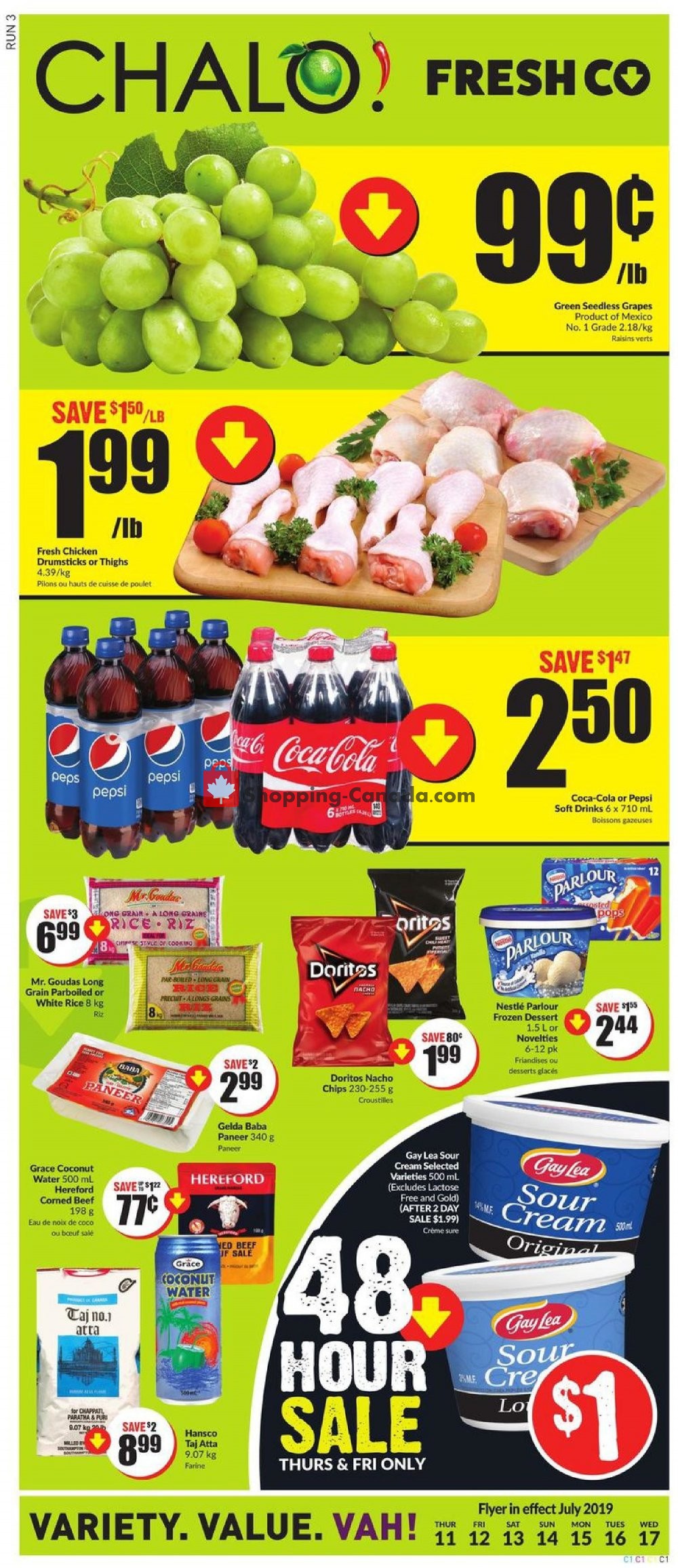 Chalo FreshCo flyer from Thursday July 11, 2019 to Wednesday July 17, 2019 - page 1