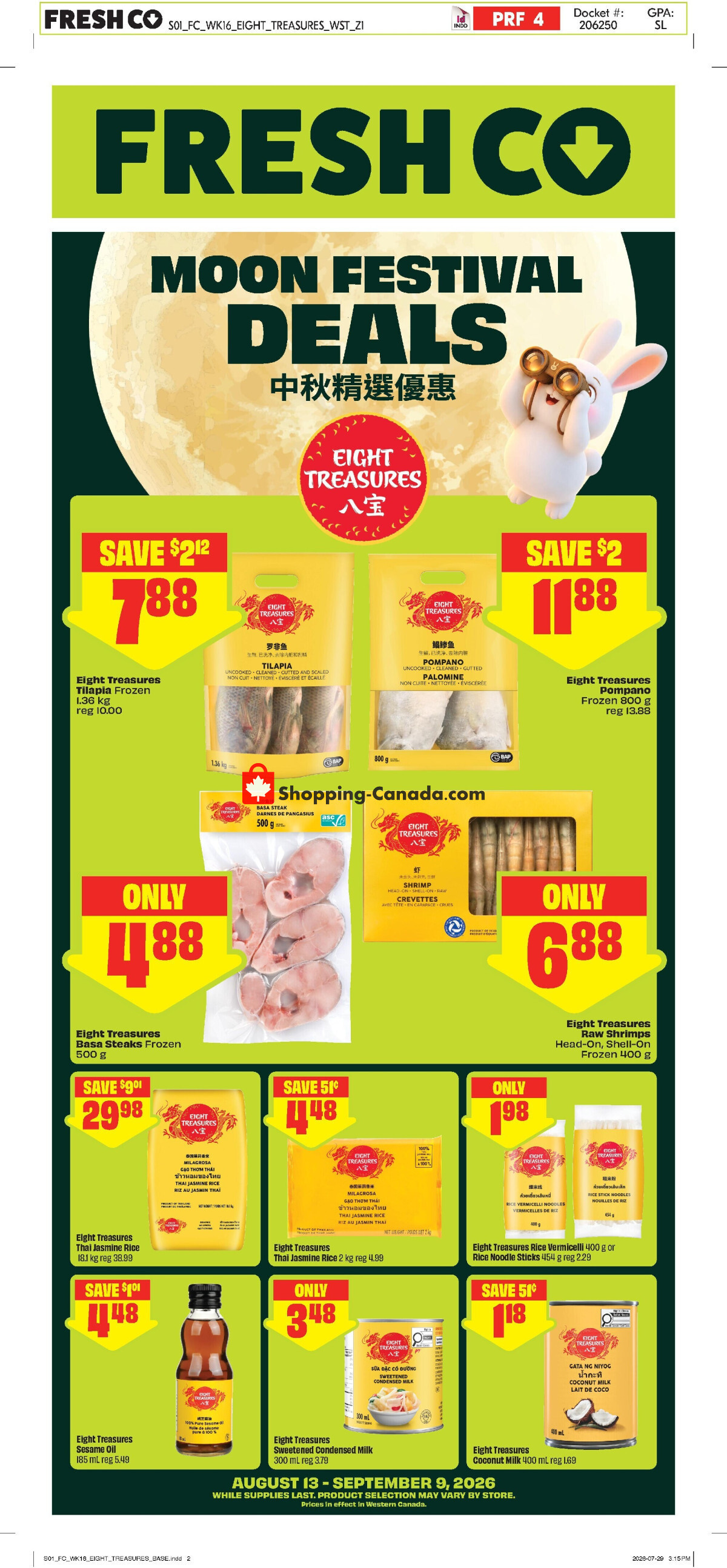 Chalo FreshCo flyer from Thursday August 13, 2026 to Wednesday September 9, 2026 - page 1