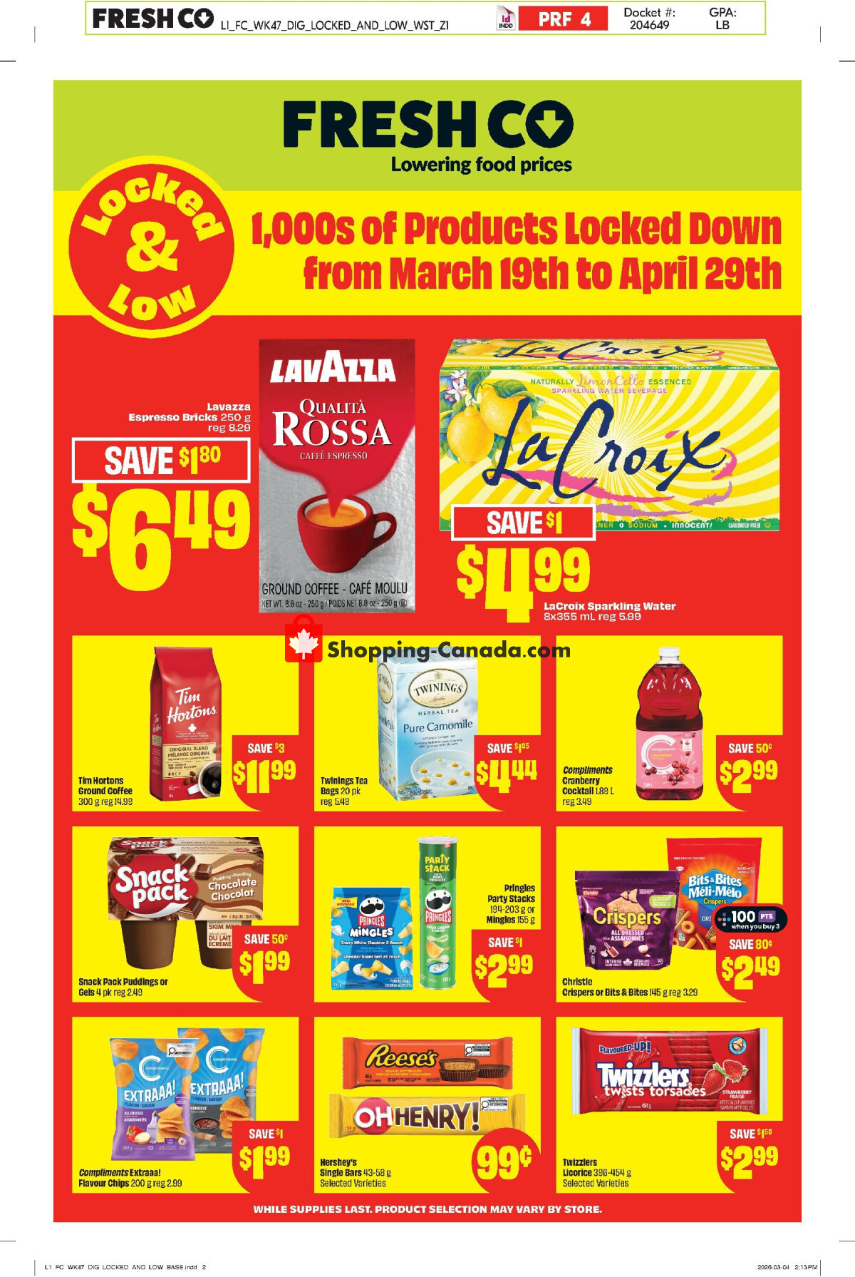 Chalo FreshCo flyer from Thursday March 19, 2026 to Wednesday April 29, 2026 - page 1