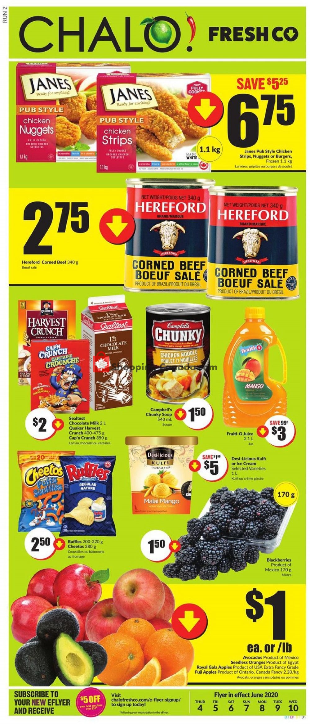 Chalo FreshCo flyer from Thursday June 4, 2020 to Wednesday June 10, 2020 - page 1