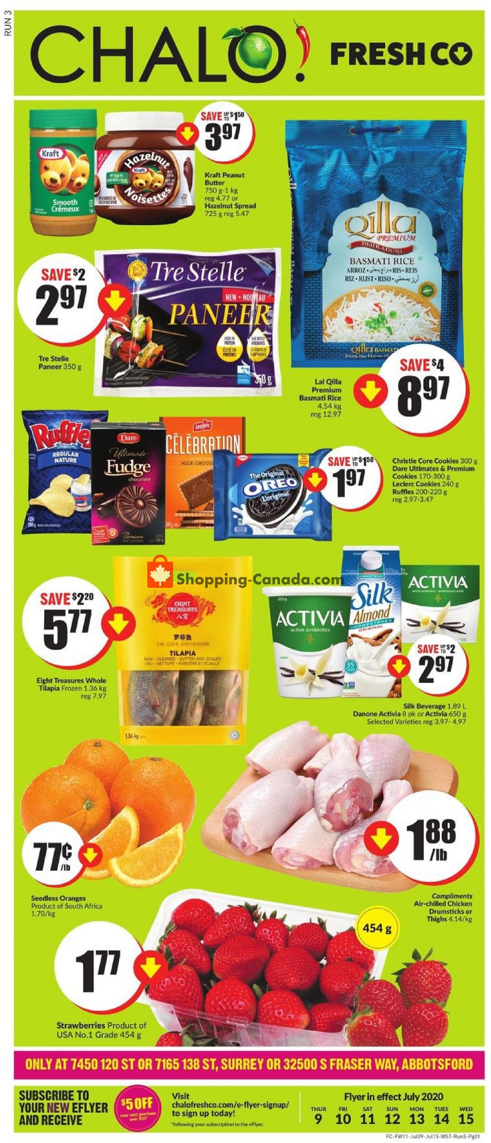 Chalo FreshCo flyer from Thursday July 9, 2020 to Wednesday July 15, 2020 - page 1