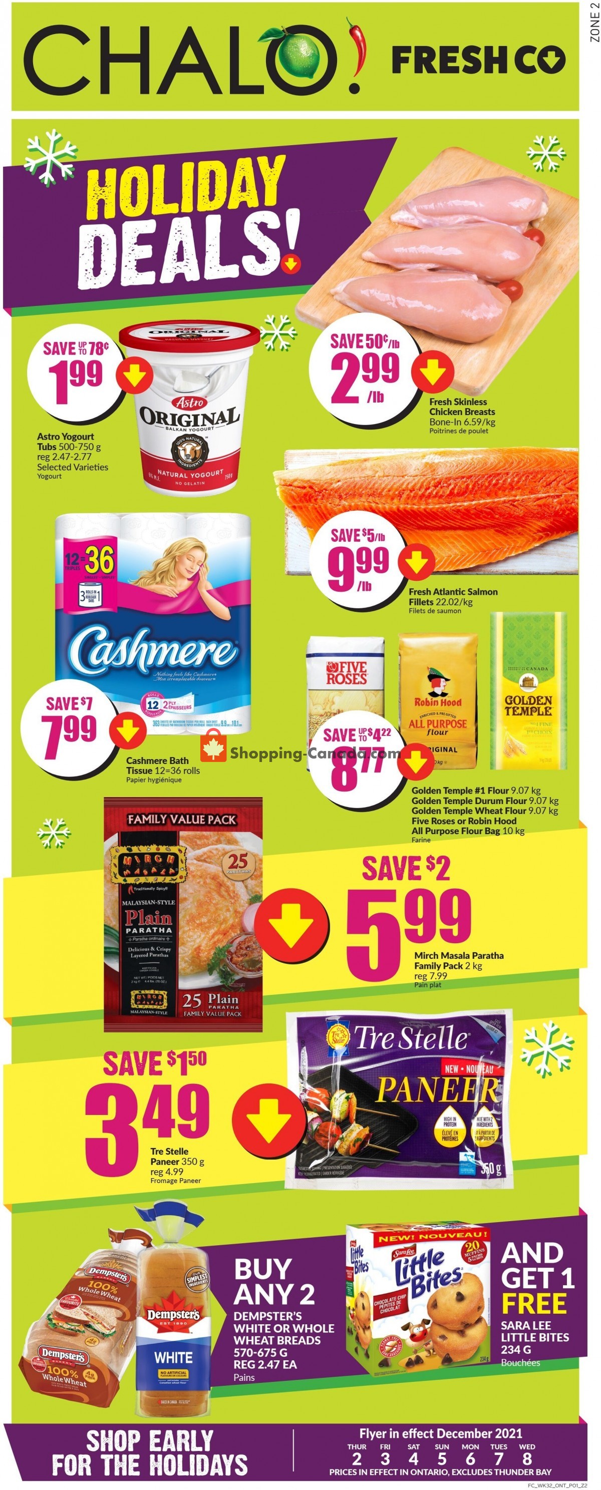 Chalo FreshCo flyer from Thursday December 2, 2021 to Wednesday December 8, 2021 - page 1