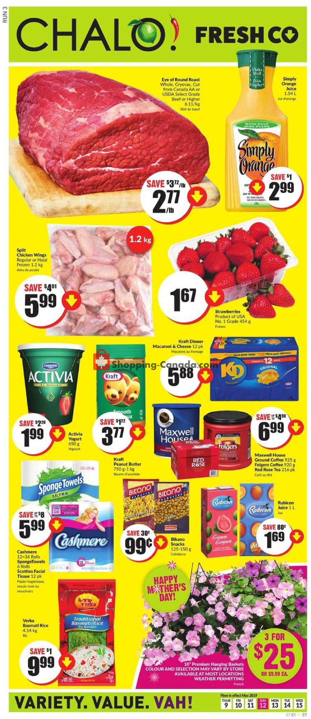 Chalo FreshCo flyer from Thursday May 9, 2019 to Wednesday May 15, 2019 - page 1