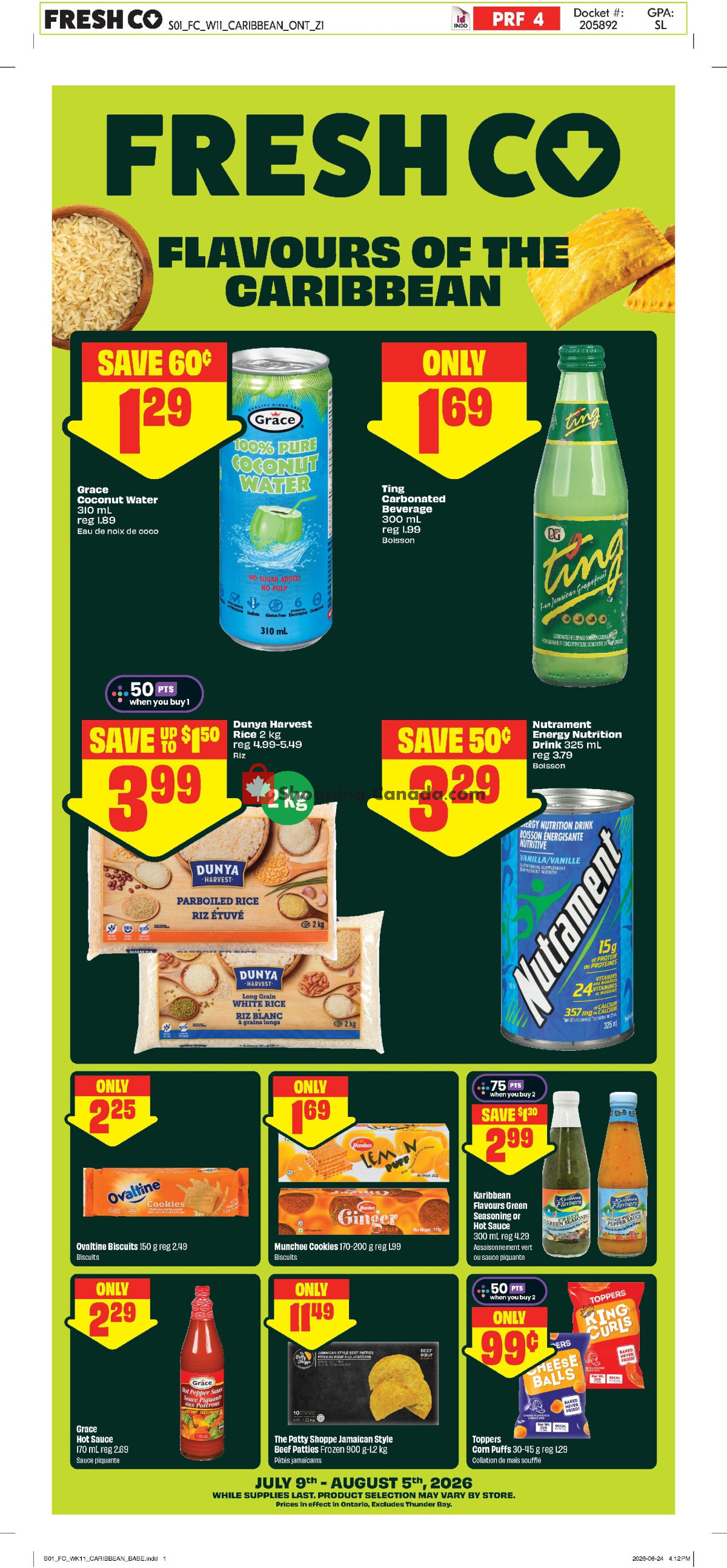 Chalo FreshCo flyer from Thursday July 9, 2026 to Wednesday August 5, 2026 - page 1