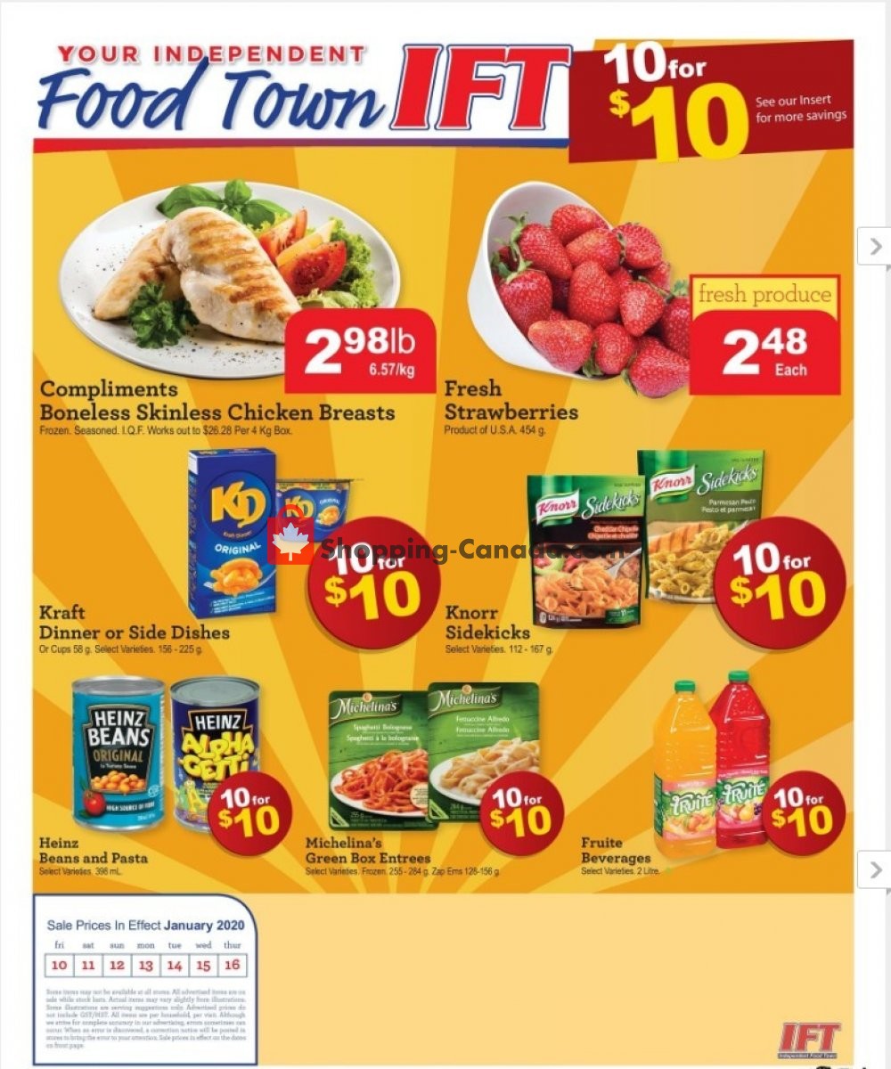 Chesley Grocery Store flyer from Friday January 10, 2020 to Thursday January 16, 2020 - page 1