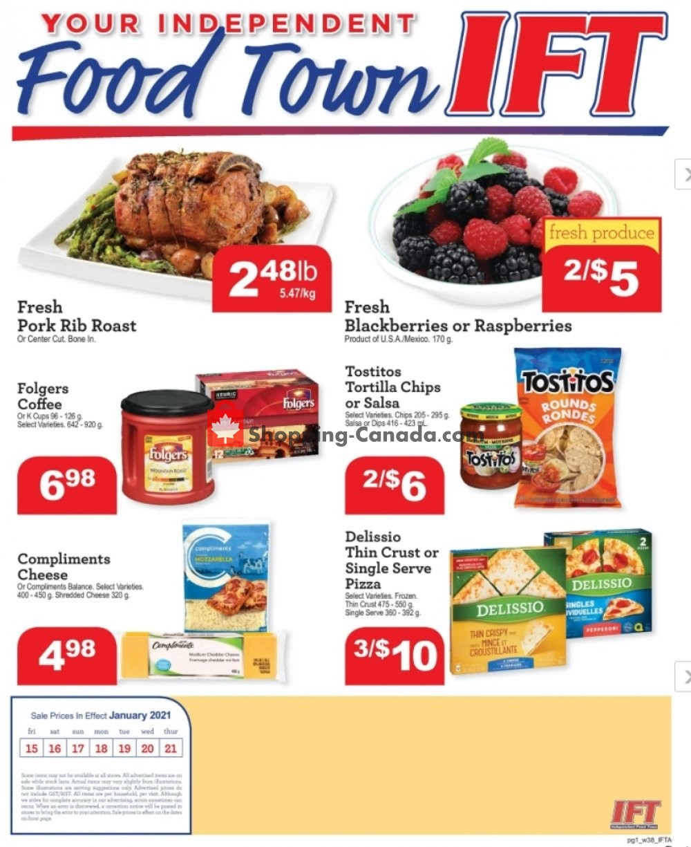 Chesley Grocery Store flyer from Friday January 15, 2021 to Thursday January 21, 2021 - page 1