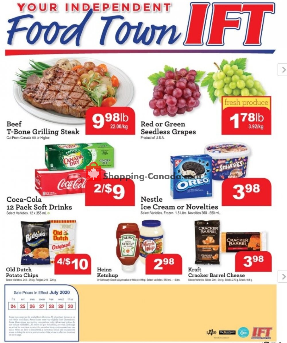 Chesley Grocery Store flyer from Friday July 24, 2020 to Thursday July 30, 2020 - page 1