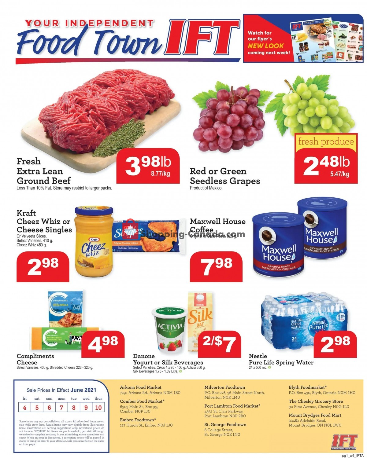 Chesley Grocery Store flyer from Friday June 4, 2021 to Thursday June 10, 2021 - page 1