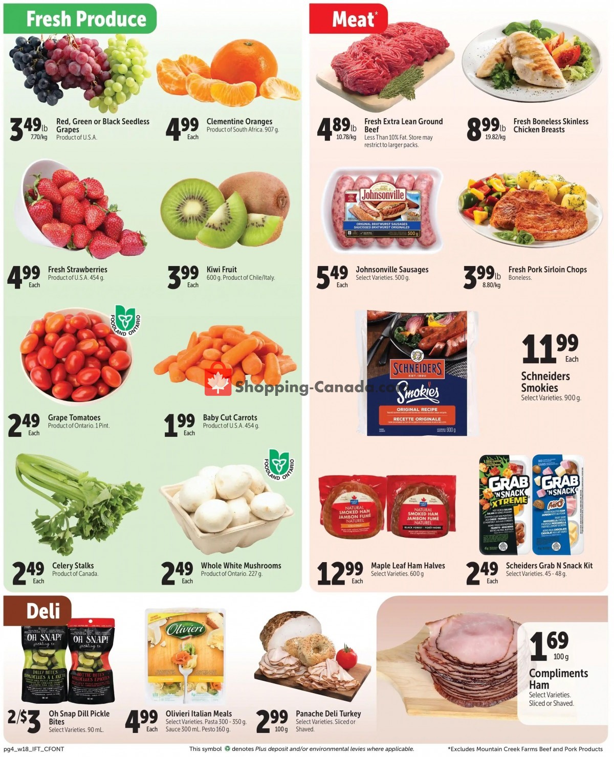 Chesley Grocery Store Canada, flyer (Fuel 4 School) September 2