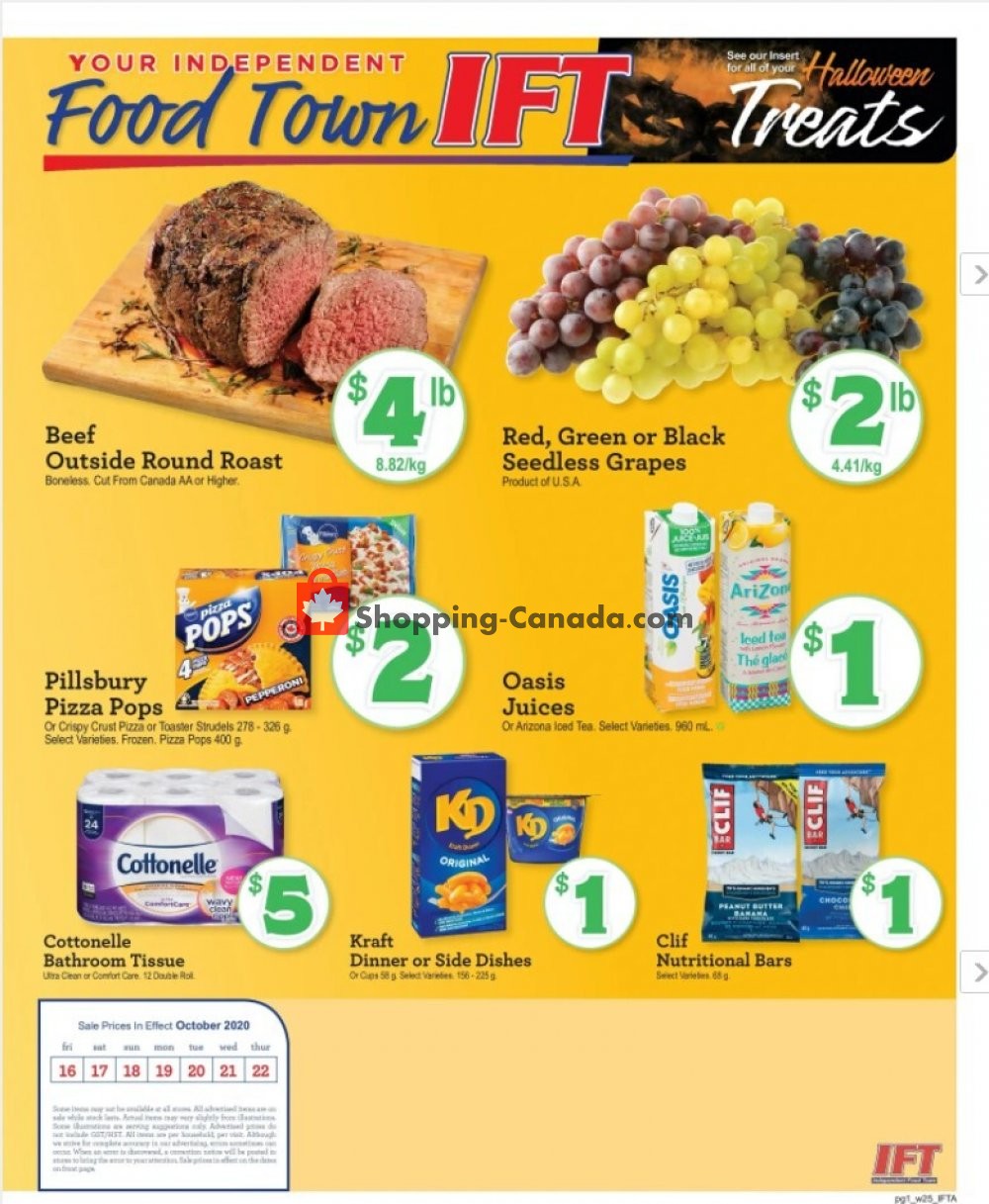 Chesley Grocery Store flyer from Friday October 16, 2020 to Thursday October 22, 2020 - page 1