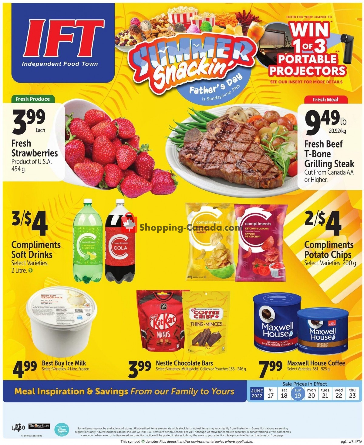 Chesley Grocery Store flyer from Friday June 17, 2022 to Thursday June 23, 2022 - page 1