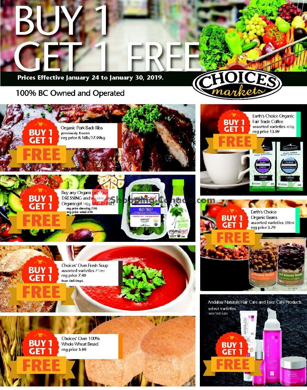 Choices Market flyer from Thursday January 24, 2019 to Wednesday January 30, 2019 - page 1