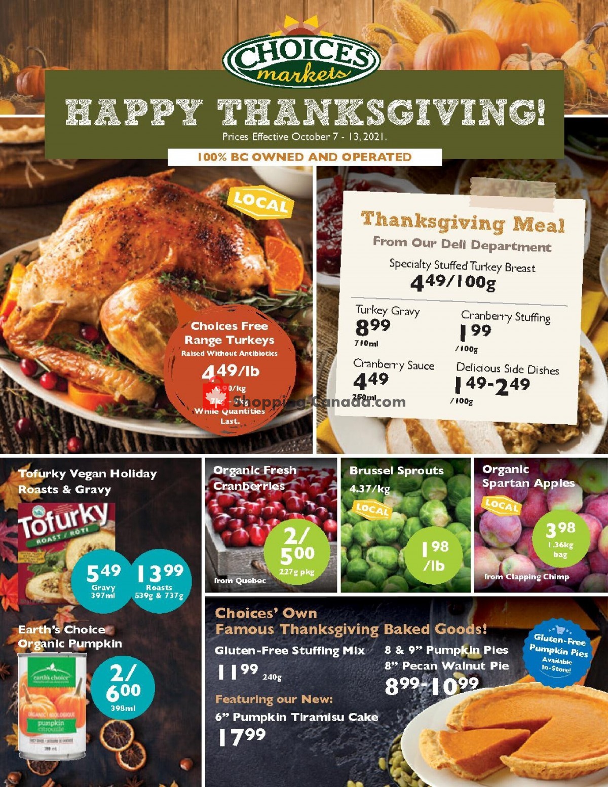 Choices Market flyer from Thursday October 7, 2021 to Wednesday October 13, 2021 - page 1