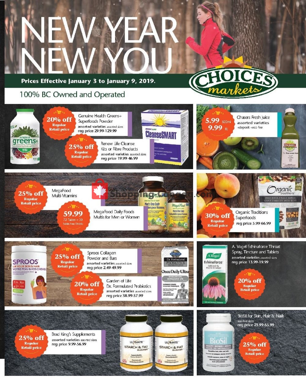 Choices Market flyer from Thursday January 3, 2019 to Wednesday January 9, 2019 - page 1