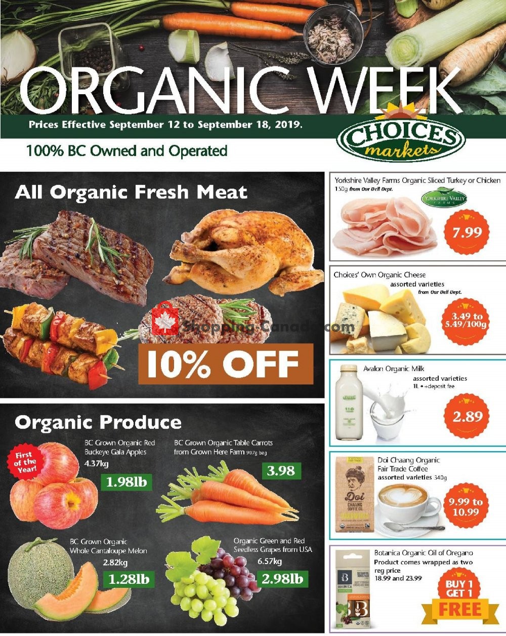 Choices Market flyer from Thursday September 12, 2019 to Wednesday September 18, 2019 - page 1