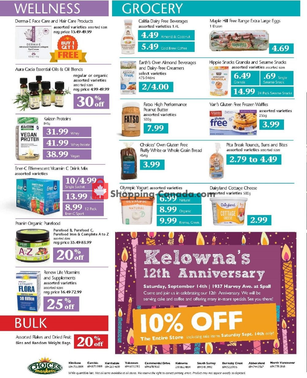 Choices Market flyer from Thursday September 12, 2019 to Wednesday September 18, 2019 - page 4