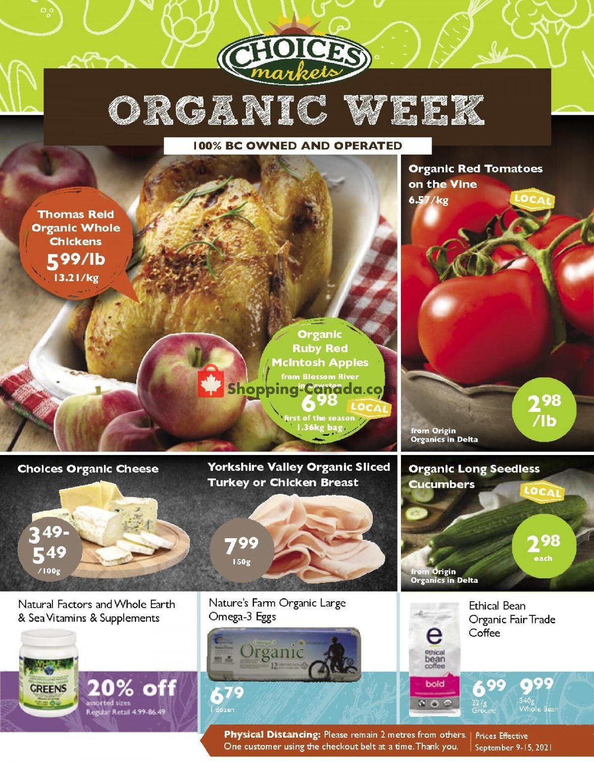 Choices Market flyer from Thursday September 9, 2021 to Wednesday September 15, 2021 - page 1