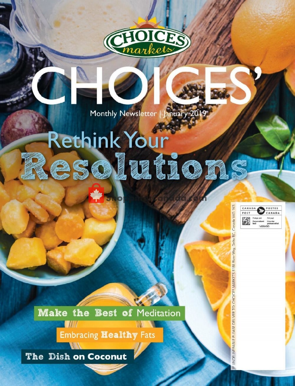 Choices Market flyer from Tuesday January 1, 2019 to Thursday January 31, 2019 - page 1