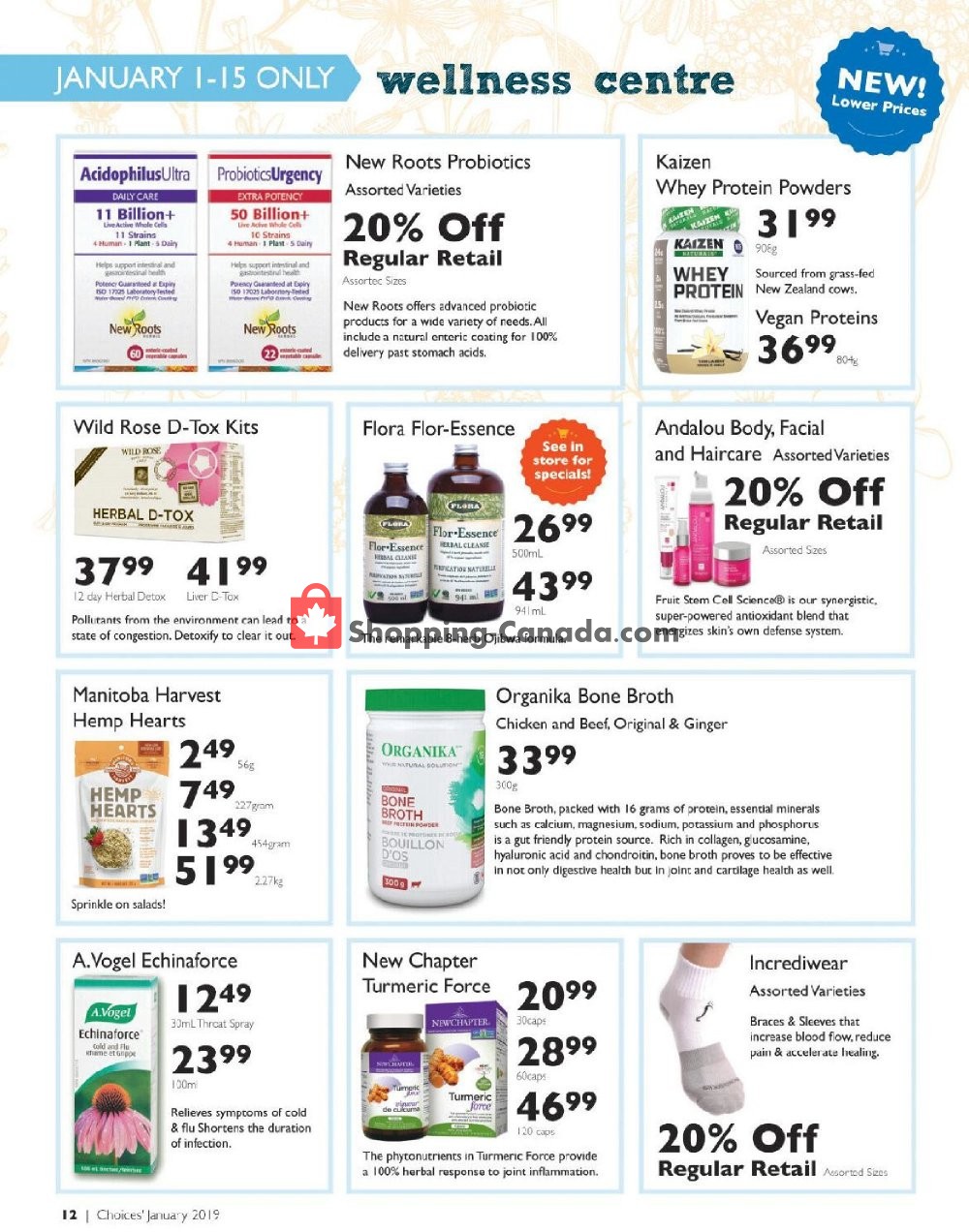 Choices Market flyer from Tuesday January 1, 2019 to Thursday January 31, 2019 - page 12