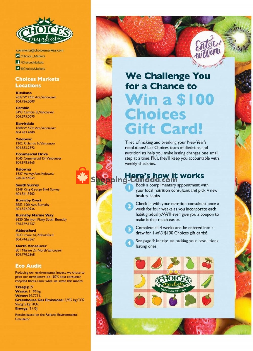 Choices Market flyer from Tuesday January 1, 2019 to Thursday January 31, 2019 - page 16