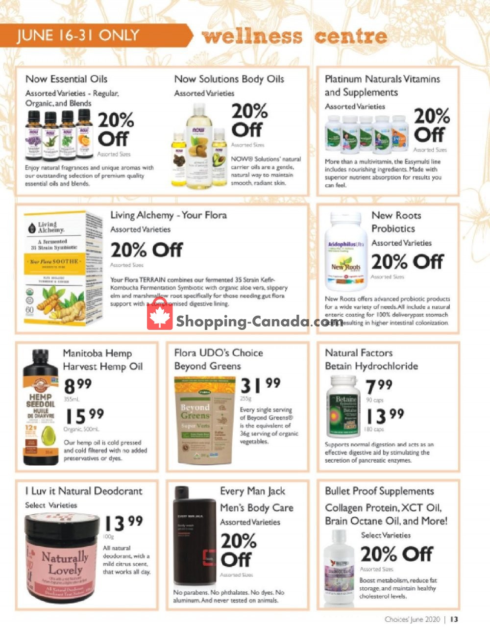 Choices Market flyer from Monday June 1, 2020 to Tuesday June 30, 2020 - page 13