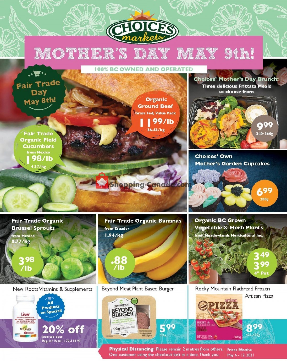 Choices Market flyer from Thursday May 6, 2021 to Wednesday May 12, 2021 - page 1