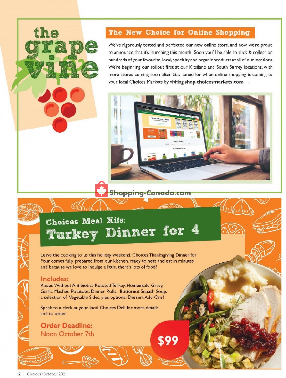 Choices Market flyer from Friday October 1, 2021 to Sunday October 31, 2021 - page 2