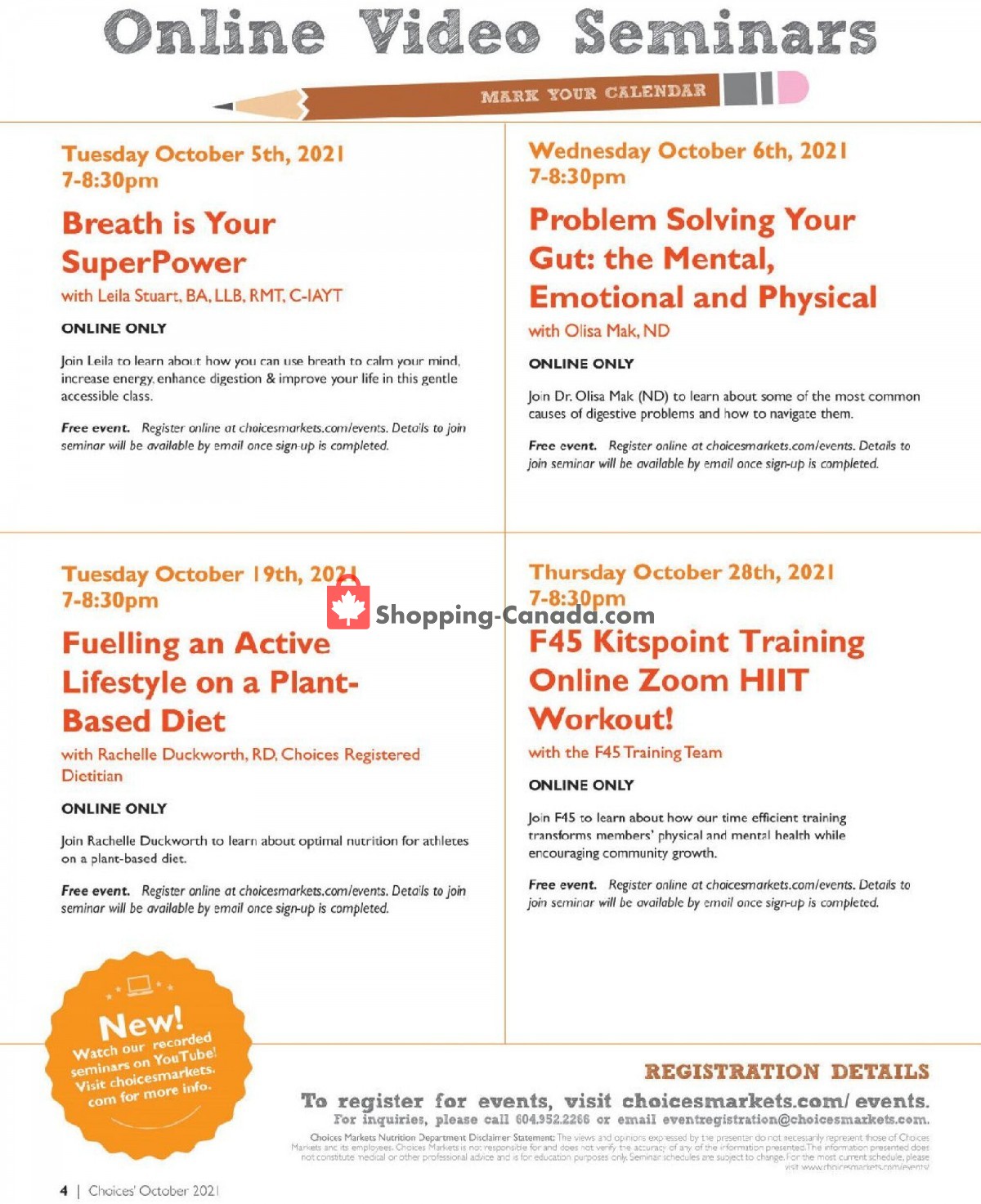 Choices Market flyer from Friday October 1, 2021 to Sunday October 31, 2021 - page 4