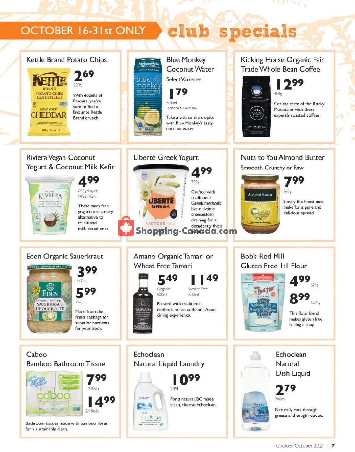 Choices Market flyer from Friday October 1, 2021 to Sunday October 31, 2021 - page 7