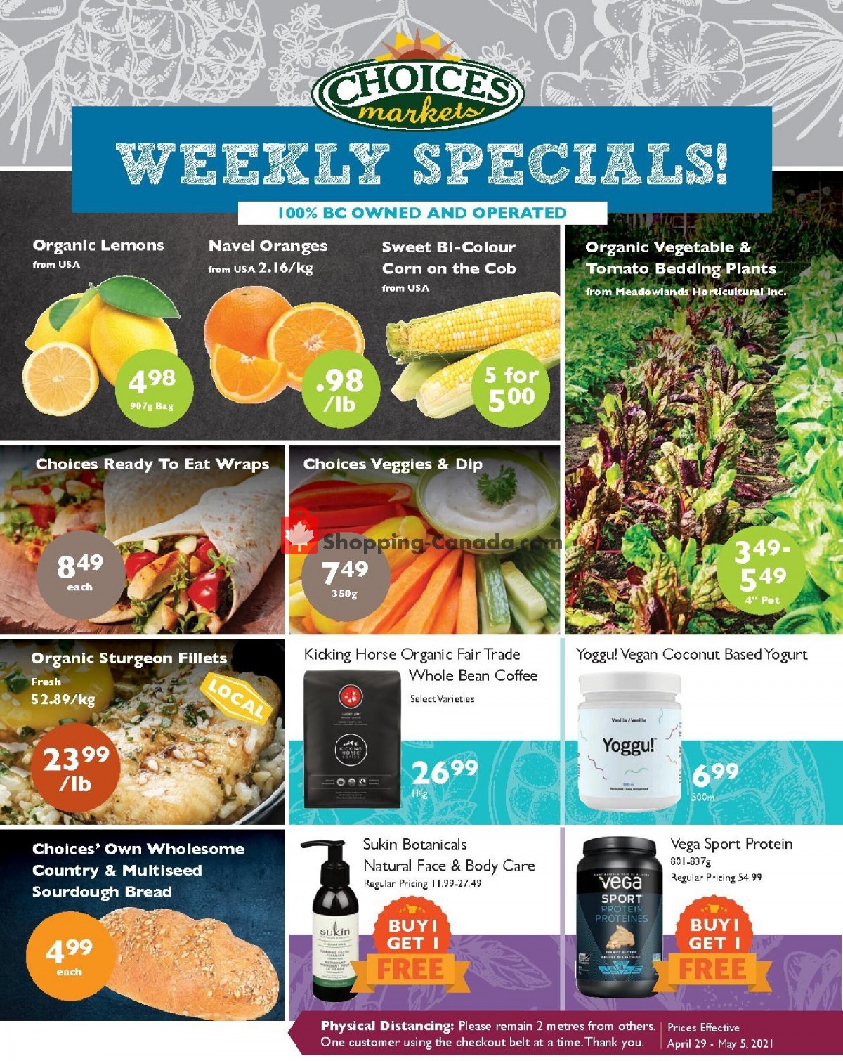 Choices Market flyer from Thursday April 29, 2021 to Wednesday May 5, 2021 - page 1
