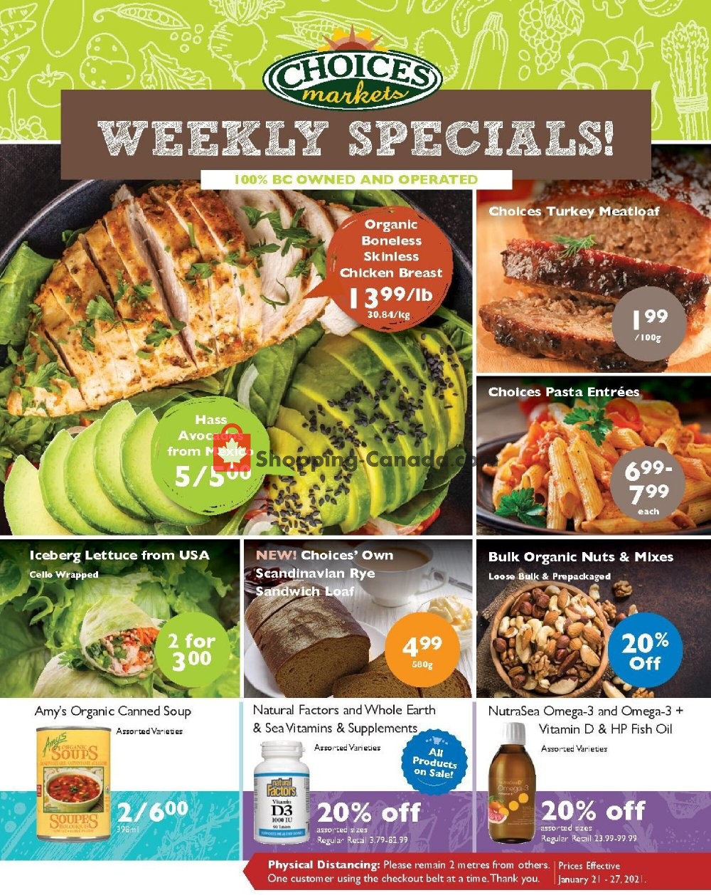 Choices Market flyer from Thursday January 21, 2021 to Wednesday January 27, 2021 - page 1