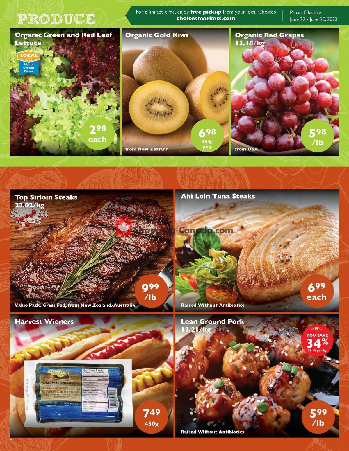 Choices Market flyer from Thursday June 22, 2023 to Wednesday June 28, 2023 - page 2