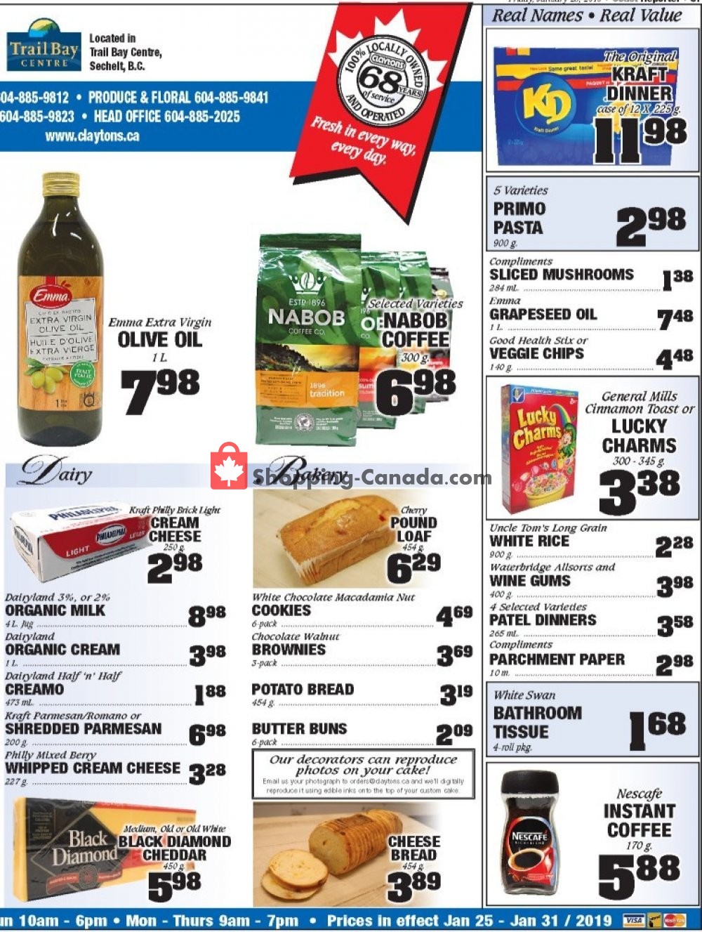 Claytons Heritage Market flyer from Friday January 25, 2019 to Thursday January 31, 2019 - page 3