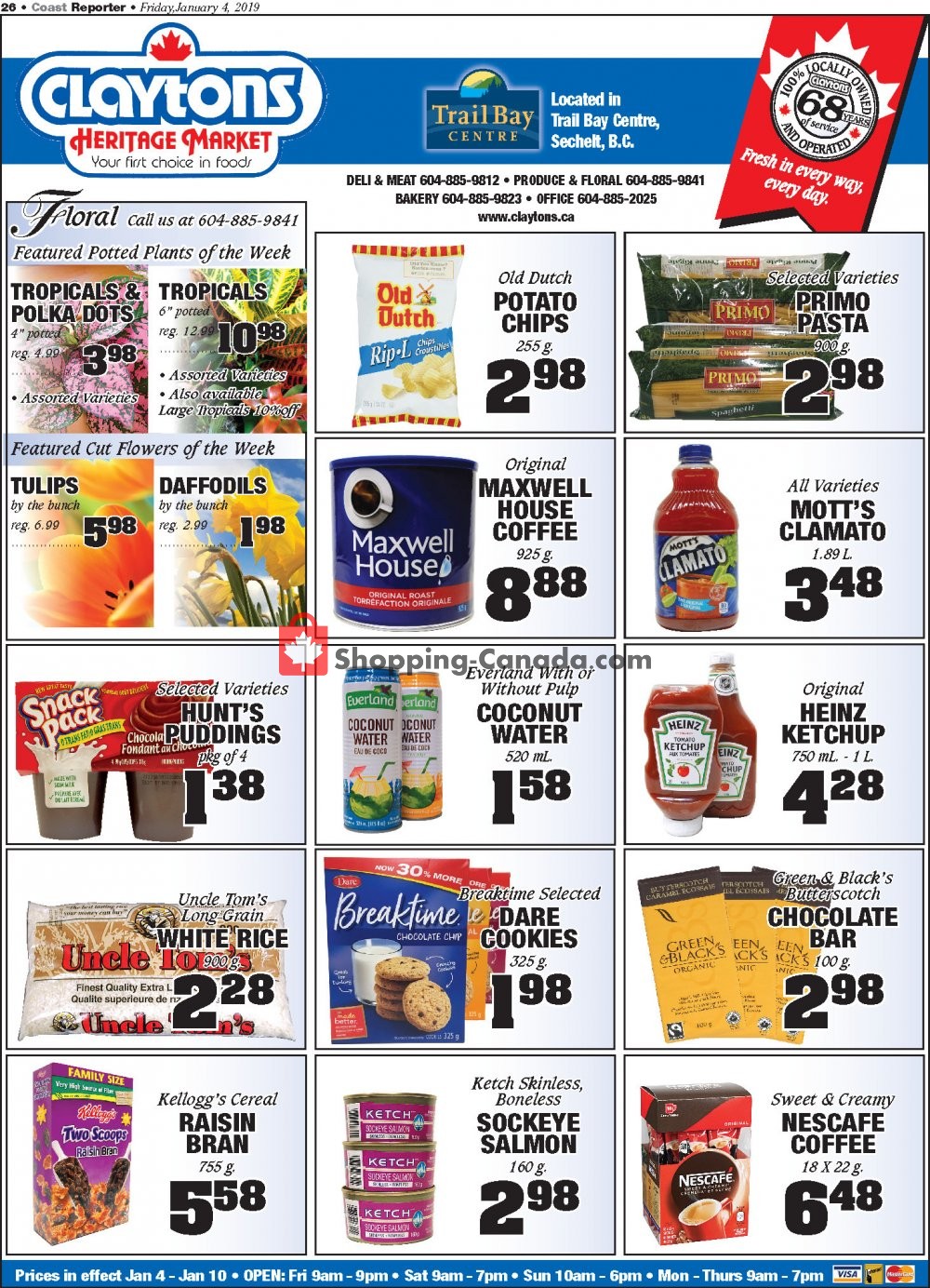 Claytons Heritage Market flyer from Friday January 4, 2019 to Thursday January 10, 2019 - page 4