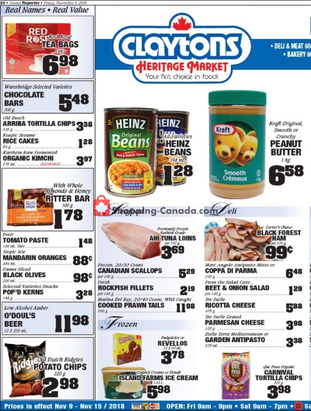 Claytons Heritage Market flyer from Friday November 9, 2018 to Thursday November 15, 2018 - page 2