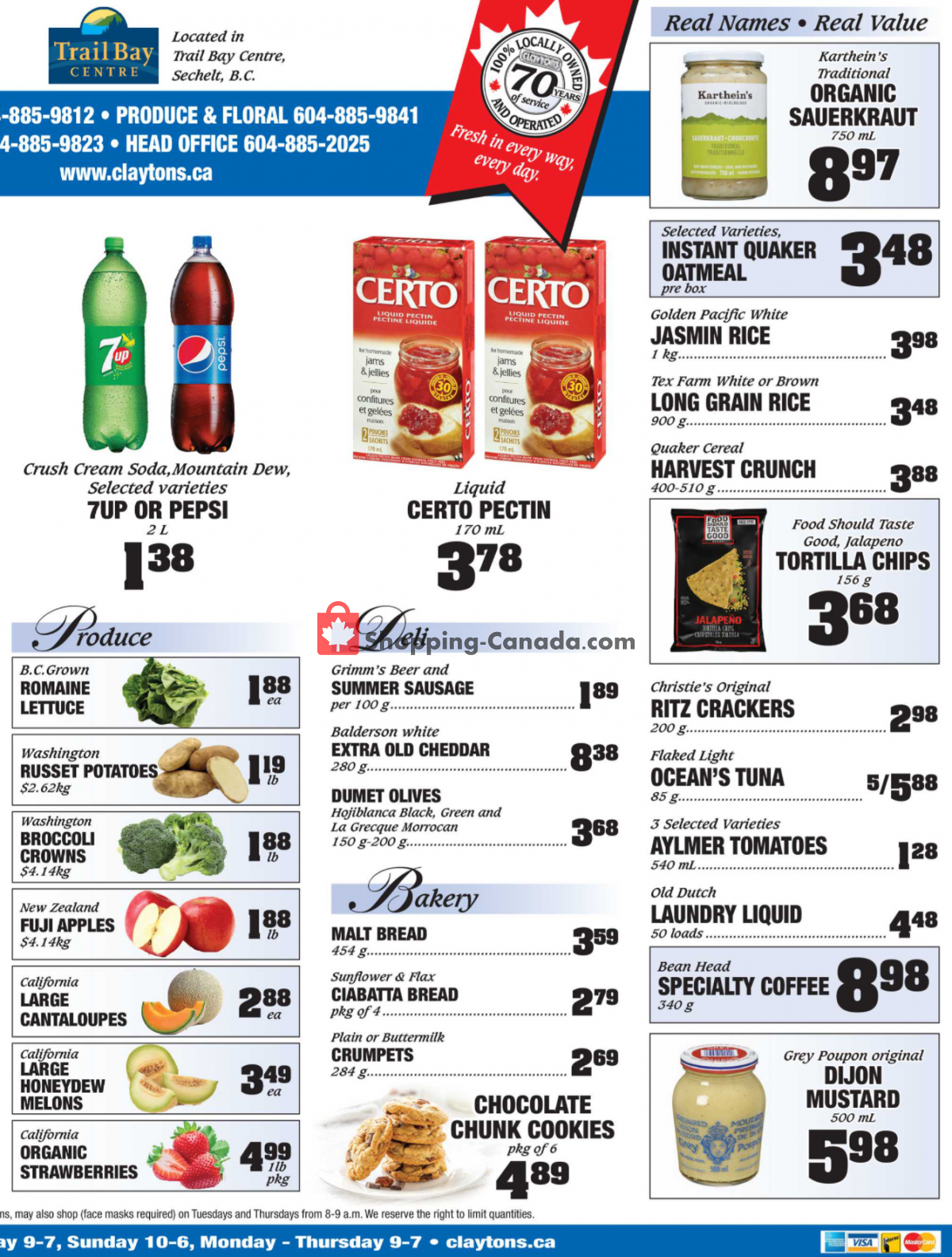Claytons Heritage Market flyer from Friday July 16, 2021 to Thursday July 22, 2021 - page 2