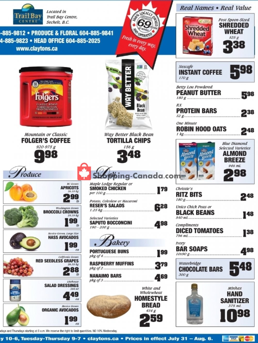 Claytons Heritage Market flyer from Friday July 31, 2020 to Sunday September 6, 2020 - page 2