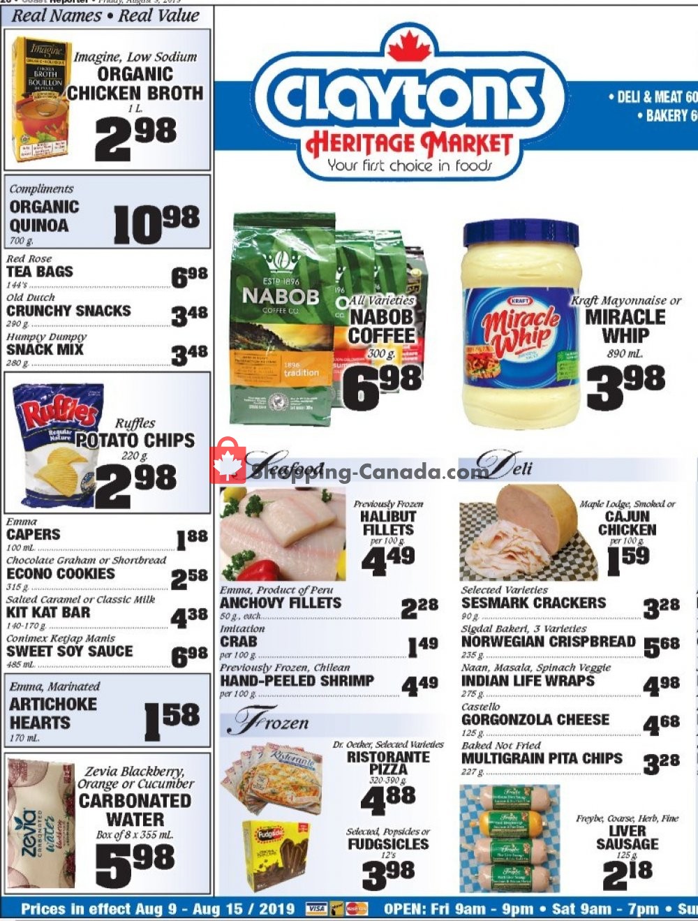 Claytons Heritage Market flyer from Friday August 9, 2019 to Thursday August 15, 2019 - page 2