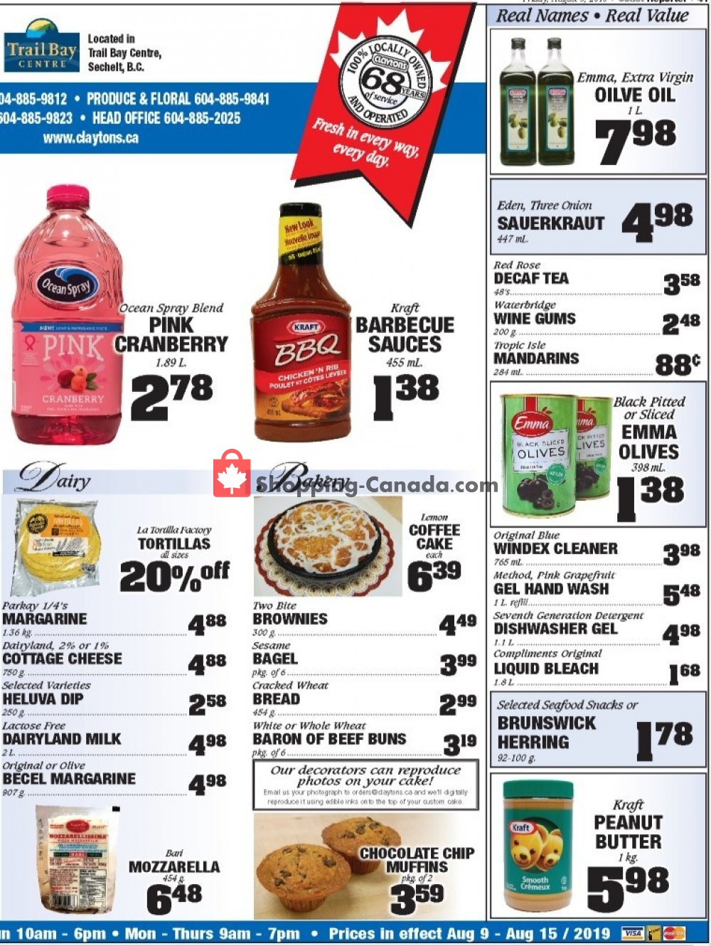 Claytons Heritage Market flyer from Friday August 9, 2019 to Thursday August 15, 2019 - page 3