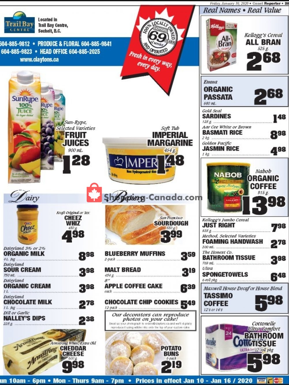 Claytons Heritage Market flyer from Friday January 10, 2020 to Thursday January 16, 2020 - page 3
