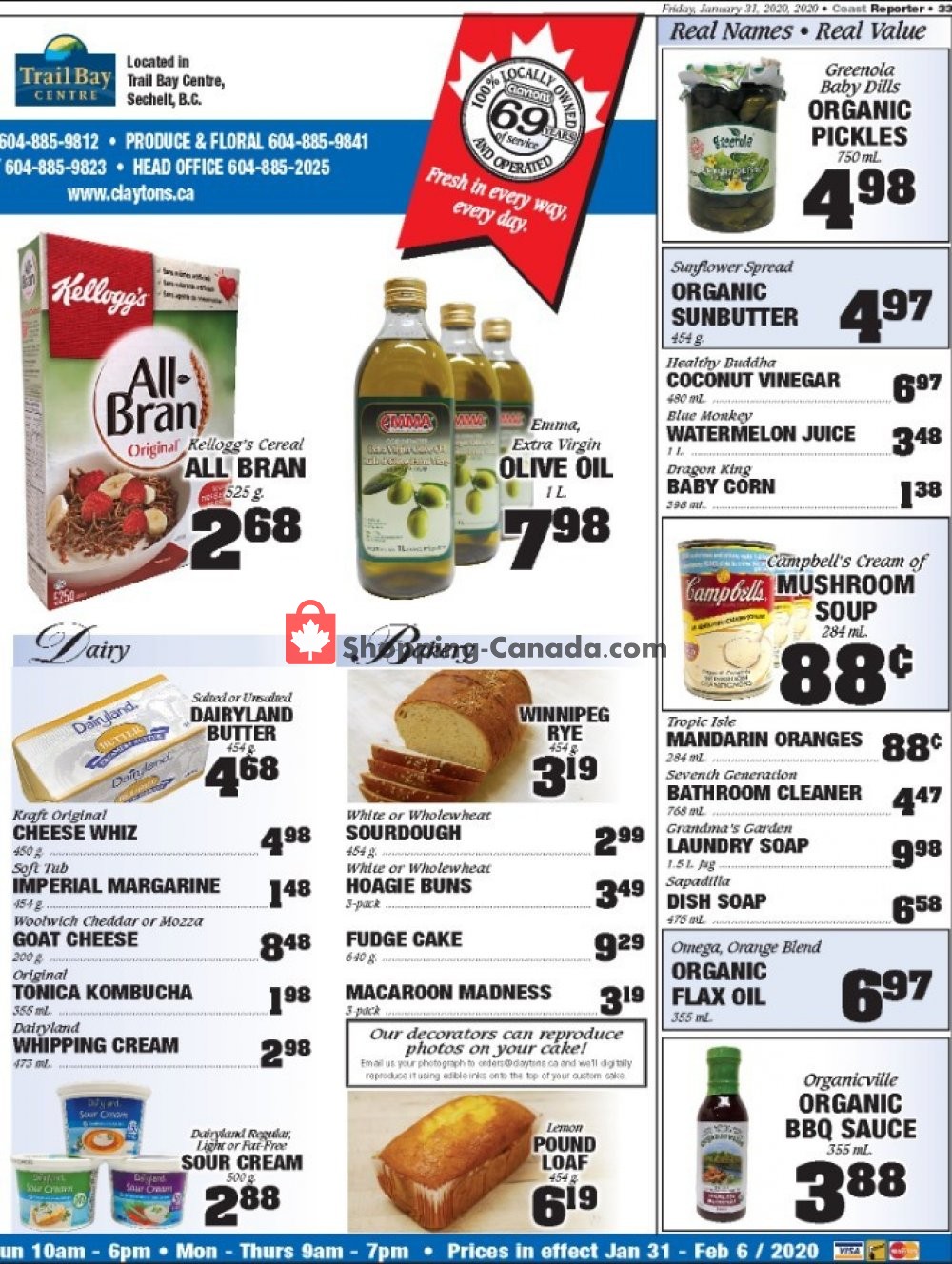 Claytons Heritage Market flyer from Friday January 31, 2020 to Thursday February 6, 2020 - page 3