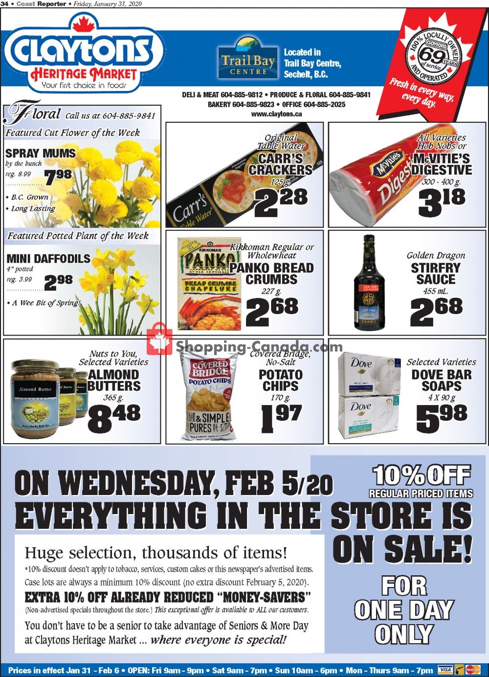 Claytons Heritage Market flyer from Friday January 31, 2020 to Thursday February 6, 2020 - page 4