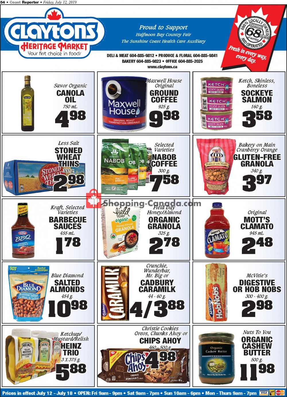 Claytons Heritage Market flyer from Friday July 12, 2019 to Thursday July 18, 2019 - page 4