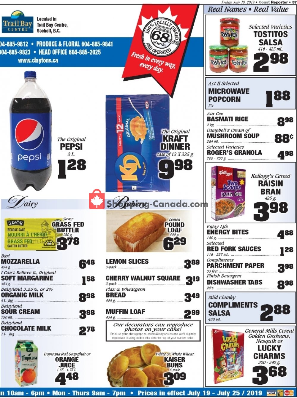 Claytons Heritage Market flyer from Friday July 19, 2019 to Thursday July 25, 2019 - page 3