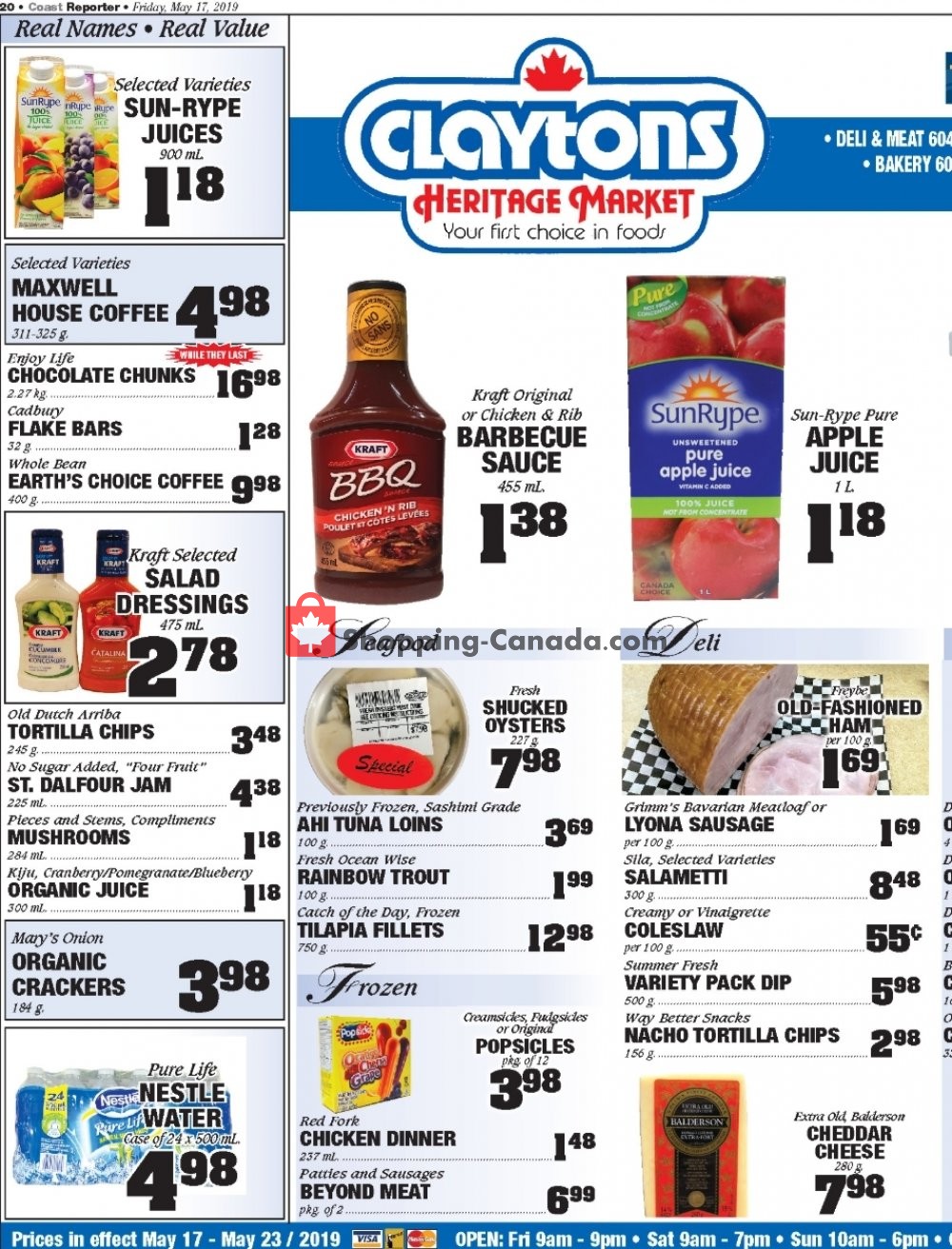 Claytons Heritage Market flyer from Friday May 17, 2019 to Thursday May 23, 2019 - page 2