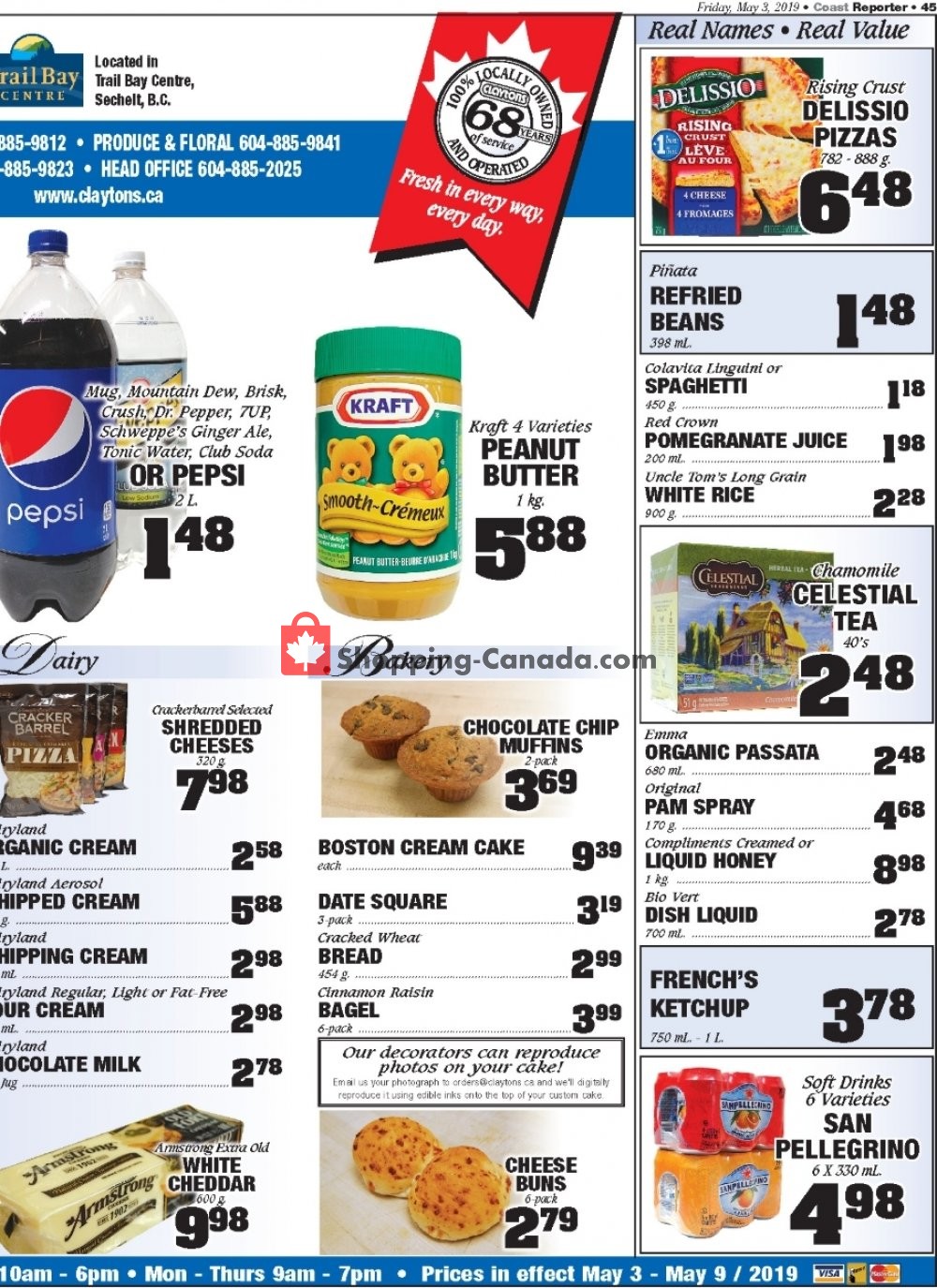 Claytons Heritage Market flyer from Friday May 3, 2019 to Thursday May 9, 2019 - page 3