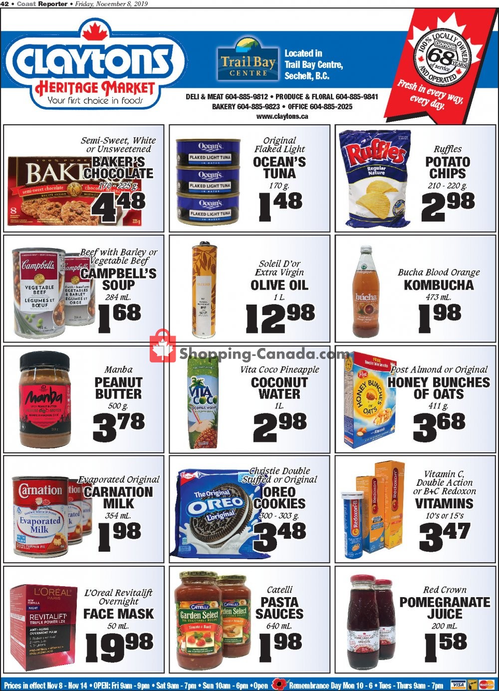 Claytons Heritage Market flyer from Friday November 8, 2019 to Thursday November 14, 2019 - page 4