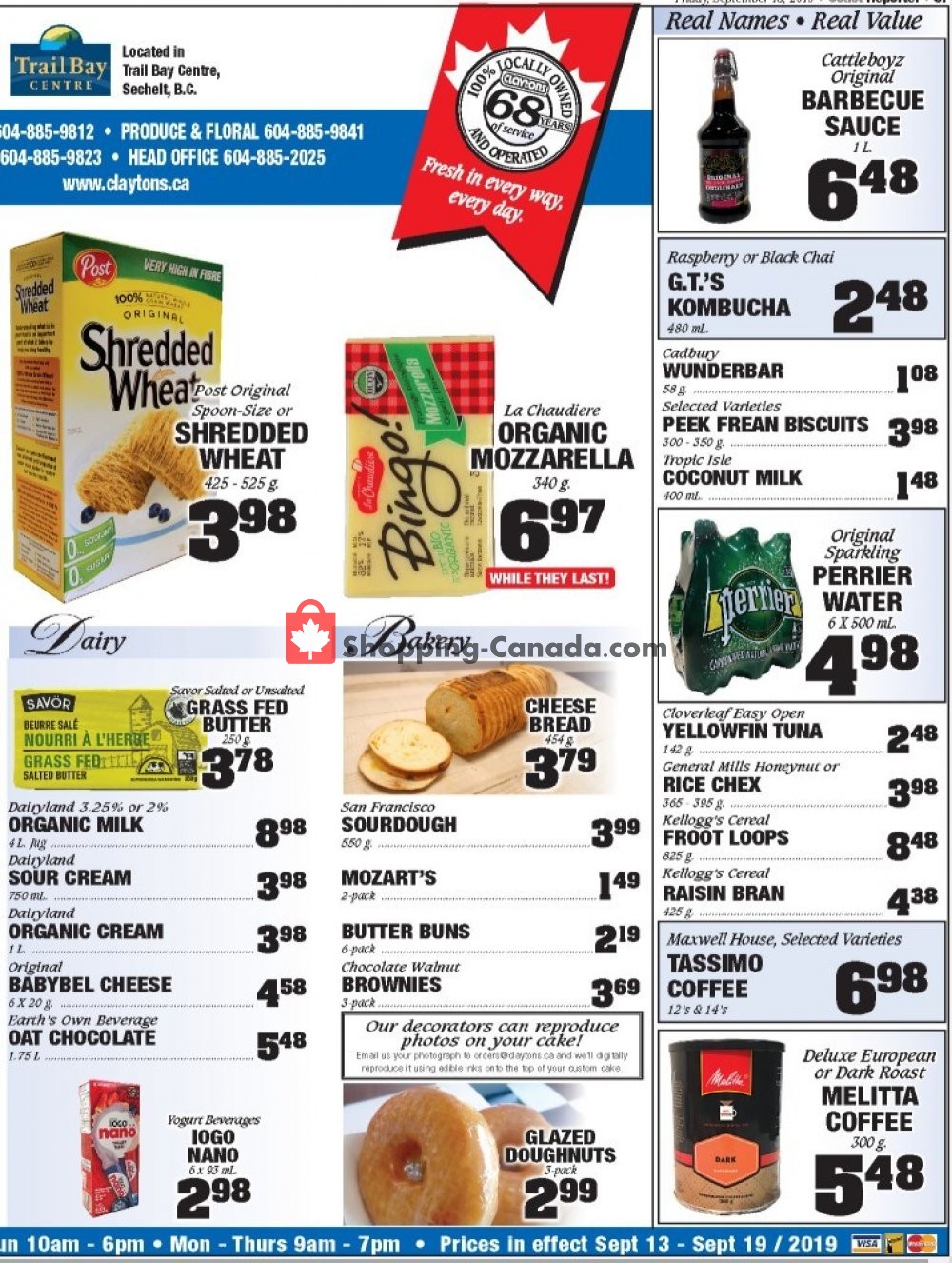 Claytons Heritage Market flyer from Friday September 13, 2019 to Thursday September 19, 2019 - page 3