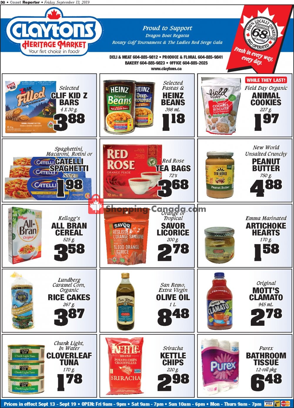 Claytons Heritage Market flyer from Friday September 13, 2019 to Thursday September 19, 2019 - page 4